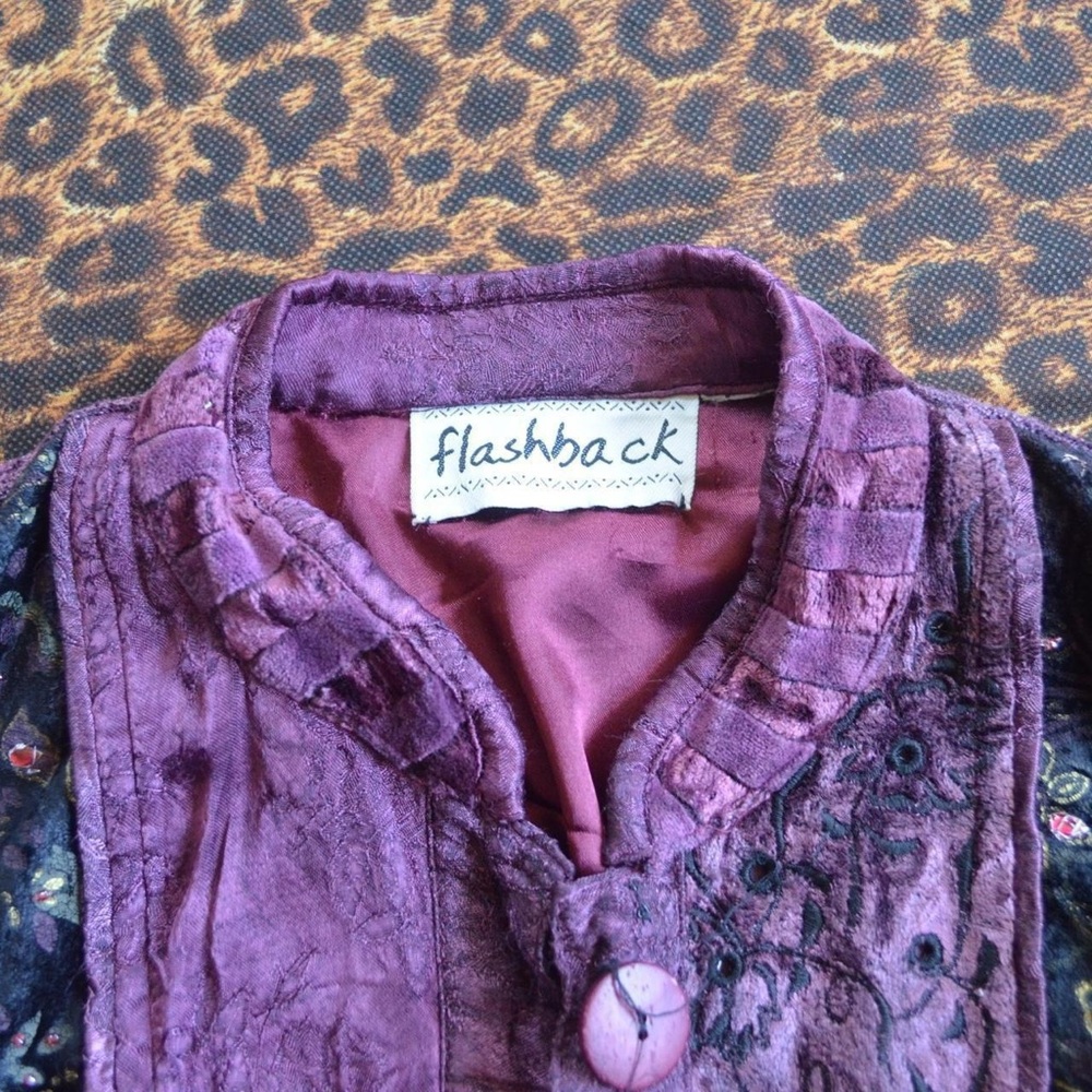 Purple Patchwork Jacket - image 4